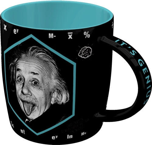 Nostalgic Art Einstein Becher Keramik Schwarz