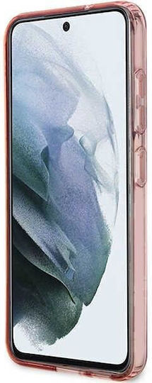 Guess Flower Collection Back Cover Πλαστικό Ροζ (Galaxy S23)