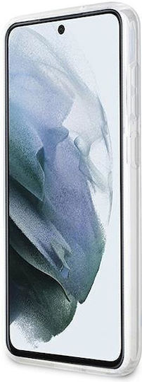 Guess Flower Collection Back Cover Plastic Alb (Galaxy S23)