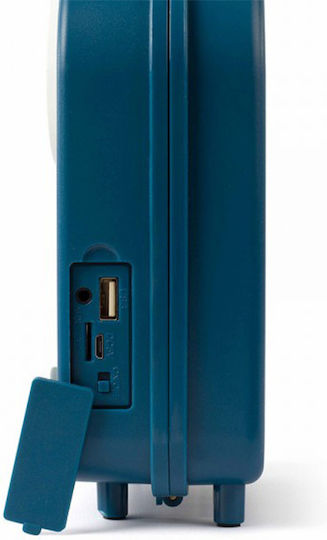 Livoo Bluetooth Speaker 6W with Radio and Battery Life up to 2 hours Blue TES221B
