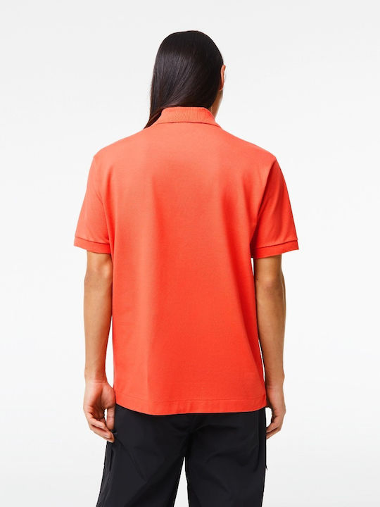 Lacoste Ανδρικό T-shirt Κοντομάνικο Polo Πορτοκαλί