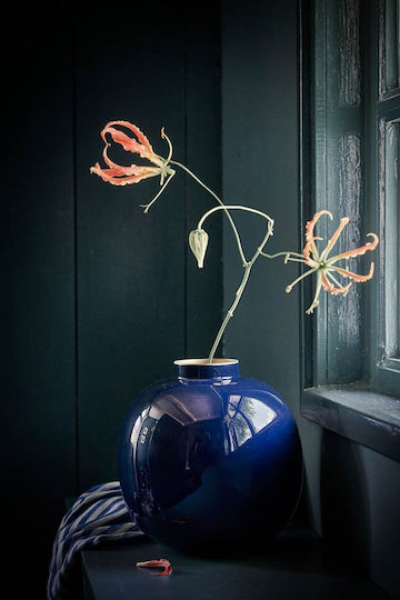 PiP Studio Βάζο Μεταλλικό Μπλε Y23cm