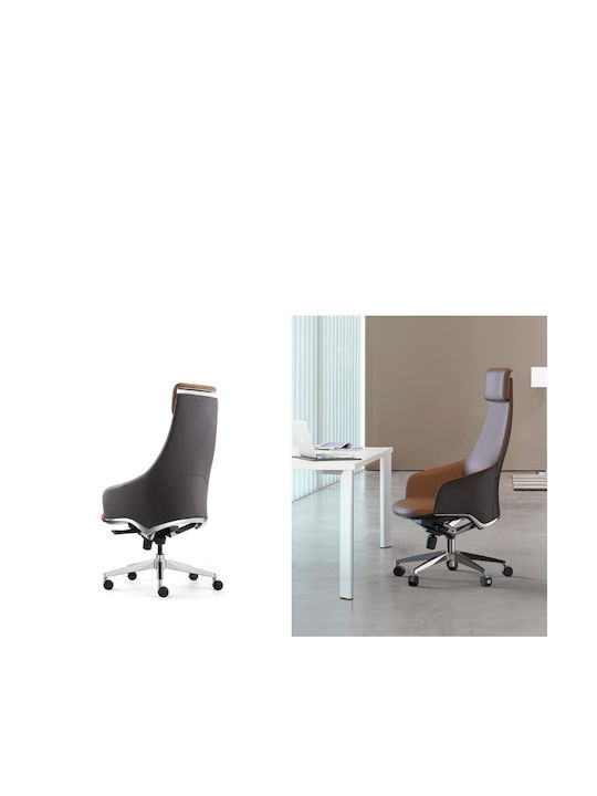 ErgoAction Royal Executive Office Chair with Recline Brown
