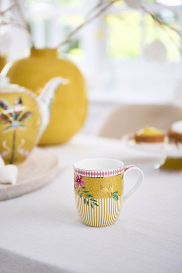 PiP Studio La Majorelle Κούπα από Πορσελάνη Κίτρινη 145ml 2τμχ