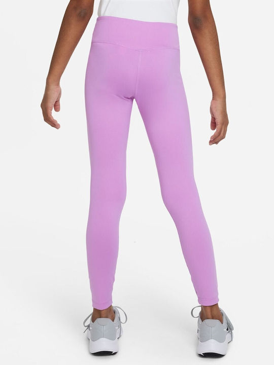 Nike Kinder Leggings Sport Lang Dri-Fit Flieder One Nike Kinder Leggings Sport Lang Dri-Fit Flieder One