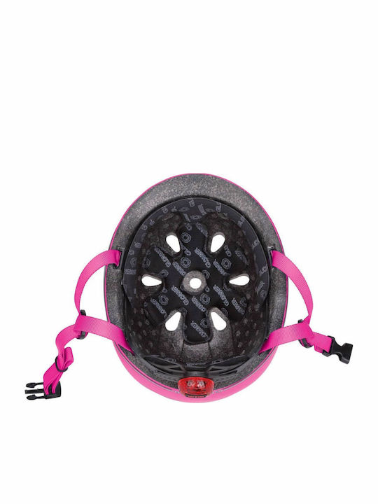 Globber Go Up Lights Kids' Helmet for City Bike Pink with LED Light XXS/XS (45-51cm)