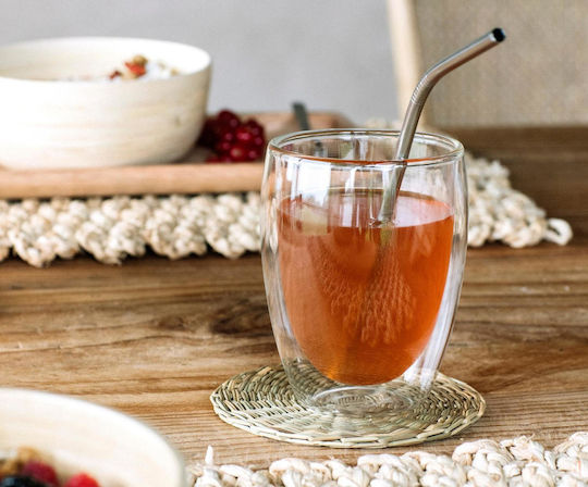 Andrea House Σετ Ποτήρια Καφέ/Freddo από Γυαλί 330ml 2τμχ