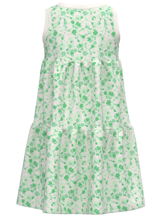 Name It Kids Dress Floral Sleeveless Green