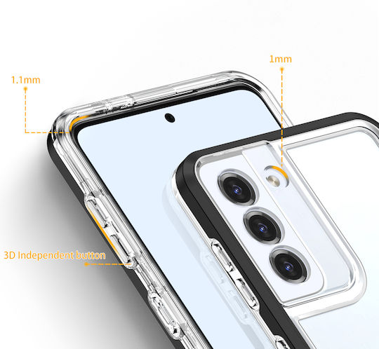 Hurtel 3in1 Back Cover Πλαστικό / Σιλικόνης Μαύρο (Galaxy S23+)
