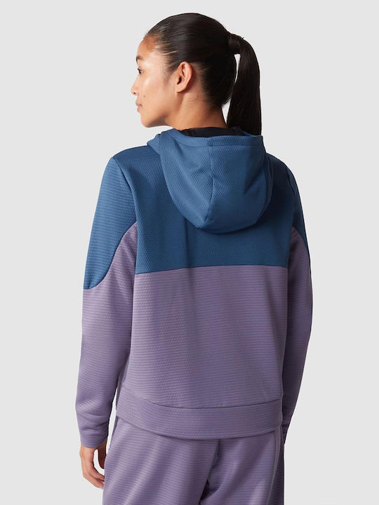 The North Face Women's Hooded Fleece Cardigan Blue