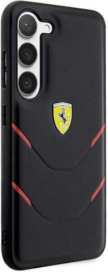 Ferrari Hot Stamp Lines Back Cover Πλαστικό / Σιλικόνης Μαύρο (Galaxy S23+)