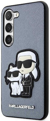 Karl Lagerfeld Karl & Choupette Umschlag Rückseite Synthetisches Leder / Kunststoff Gray (Galaxy S23+) KLHCS23MSANKCPG