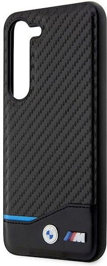 BMW Carbon Back Cover Δερμάτινο / Πλαστικό / Σιλικόνης Μαύρο (Galaxy S23+)