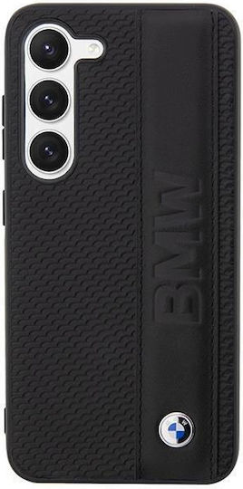 BMW Textured & Stripe Back Cover Δερματίνης / Πλαστικό / Σιλικόνης Μαύρο (Galaxy S23+)