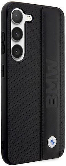 BMW Textured & Stripe Back Cover Δερματίνης / Πλαστικό / Σιλικόνης Μαύρο (Galaxy S23+)