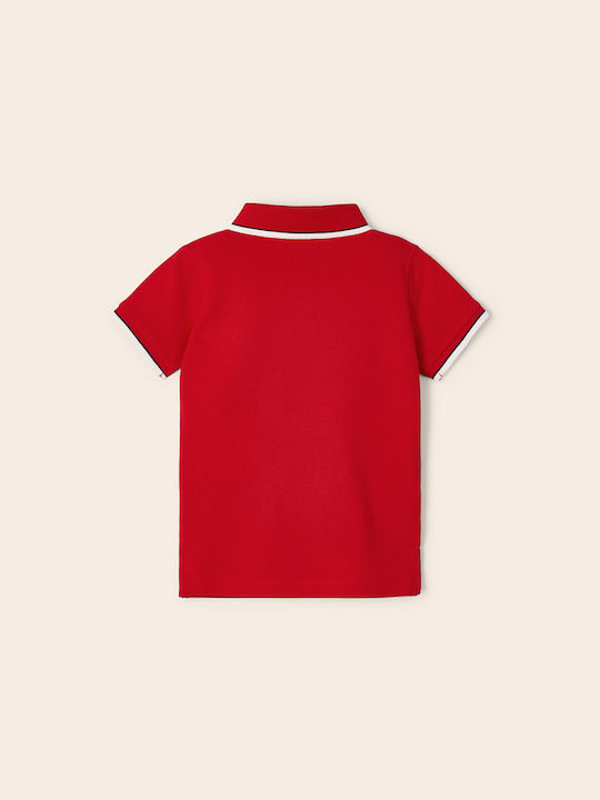 Mayoral Kids Polo Short Sleeve Red