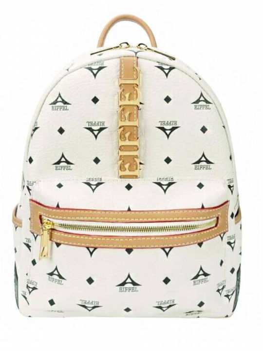 Leather Women's Bag Backpack Beige