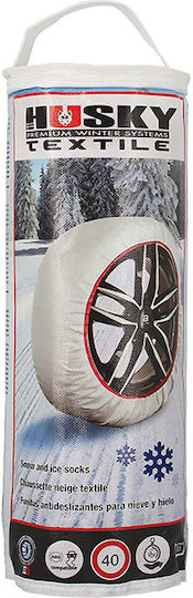 Husky Anti-slip Snow Socks Large Passenger Car 2pcs