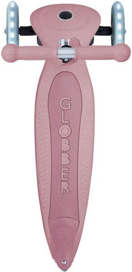 Globber Παιδικό Πατίνι Αναδιπλούμενο Foldable Lights Ecologic Τρίτροχο για 2+ Ετών Λιλά