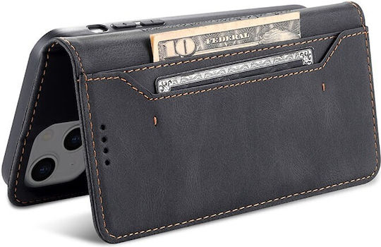 AZNS Wallet Δερματίνης Μαύρο (iPhone 14 Plus)