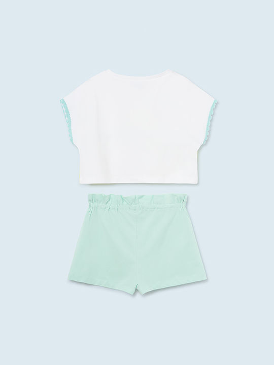 Mayoral Kids Set with Shorts Summer 2pcs Turquoise