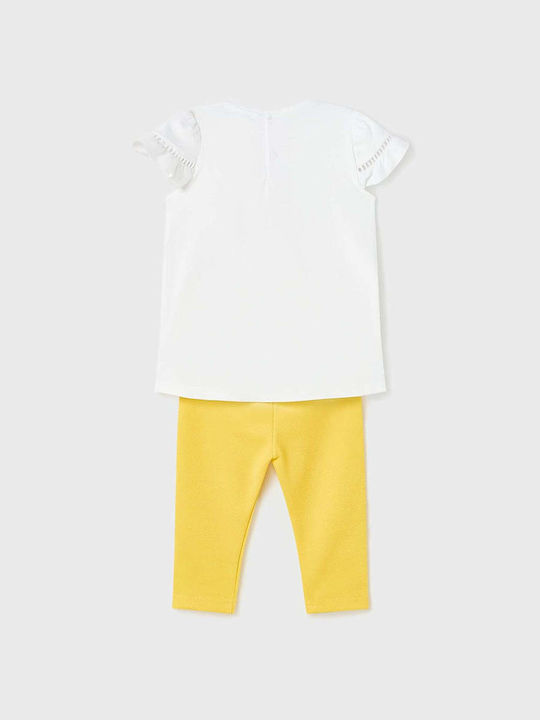 Mayoral Kids Set with Leggings Summer 2pcs White