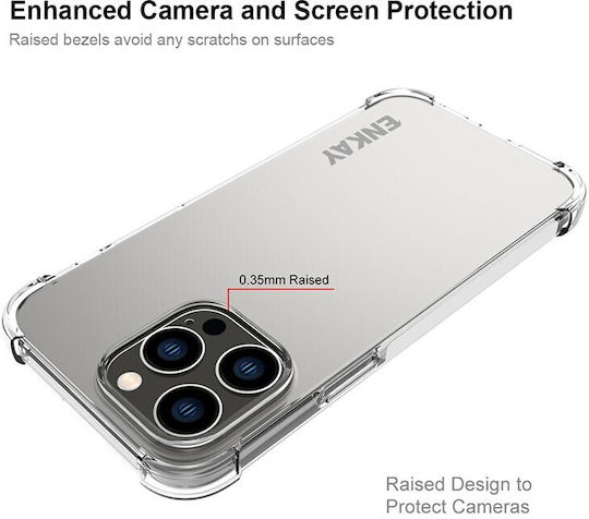 Enkay Coperta din spate Silicon Transparent (iPhone 14 Pro)