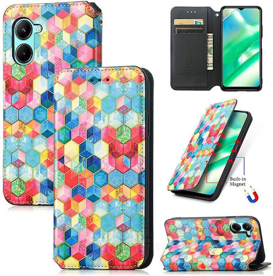 Magic Space Книга Изкуствена кожа Многоцветен (Realme C33)