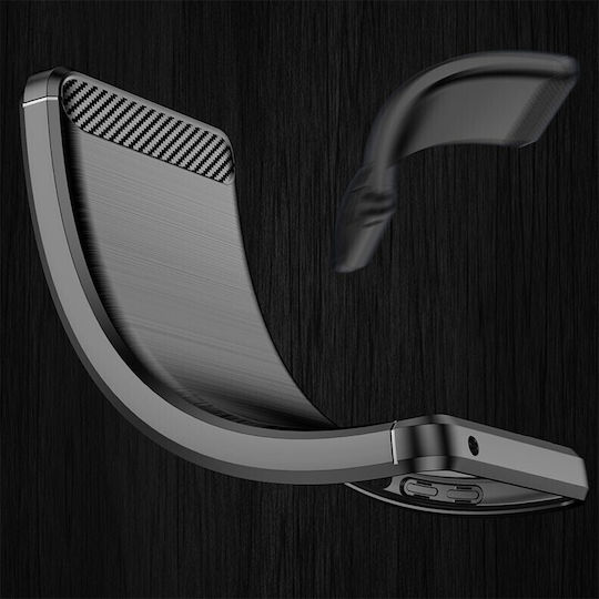 Gentleness Series Brushed Umschlag Rückseite Silikon Schwarz (Realme 9 5G / 9 Pro)