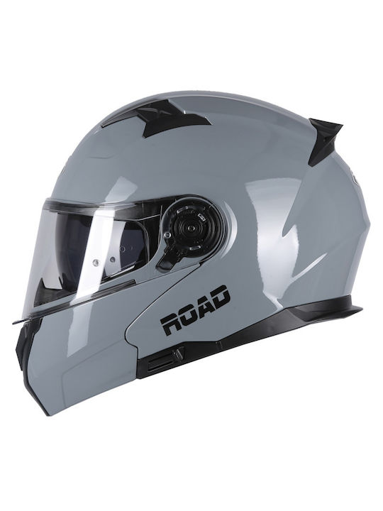 Pilot Road II Nardo Grey Κράνος Μηχανής Flip-Up ECE 22.06 1600gr με Sunvisor