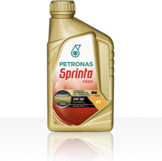 Petronas Sprinta F900 Synthetic Motorcycle Oil for Four-Stroke Engines 5W-40 1lt