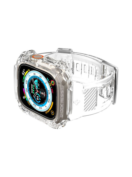 Spigen Rugged Armor Pro Πλαστική Θήκη σε Διάφανο χρώμα για το Apple Watch Ultra 49mm