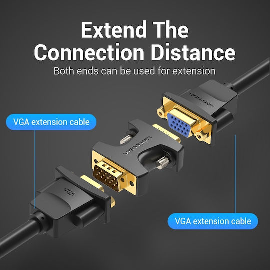 Vention DDEB0 Конвертор VGA Мъжки към VGA Мъжки