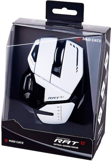 Mad Catz R.A.T. 8+ Gaming Ποντίκι 16000 DPI Λευκό