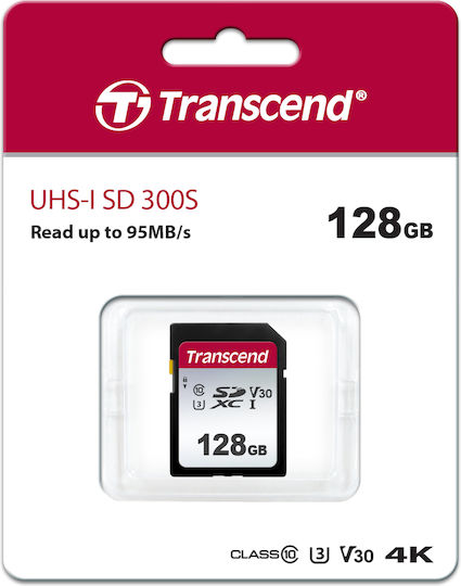 Transcend 300s SDXC 128GB U3 V30 A1 UHS-I 95MB/s