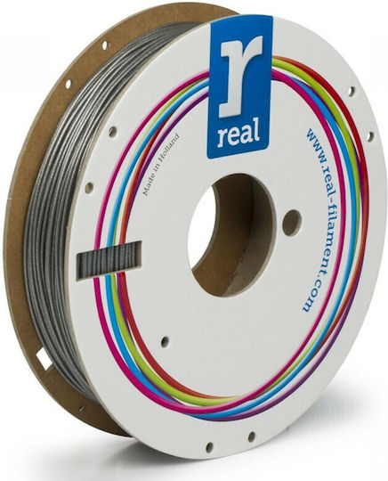 Real Filament PLA 3D Drucker Filament 1,75mm Funkelndes Silber mit Glanz 0,5kg 1 Stück (Spule)