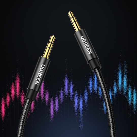 Ugreen Audio Cable 3.5mm Male - 3.5mm Male Black 0.5m with Gold Plated Terminals