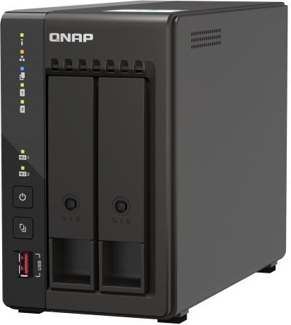QNap TS-253E NAS με 2 θέσεις για HDD/SSD και 2 θύρες Ethernet