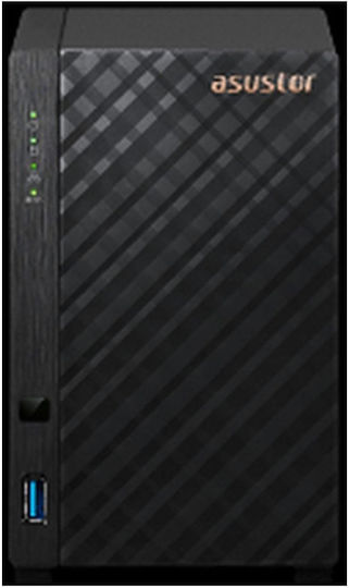 Asustor Drivestor 2 (AS1102T) NAS Turm mit 2 Steckplätzen für HDD