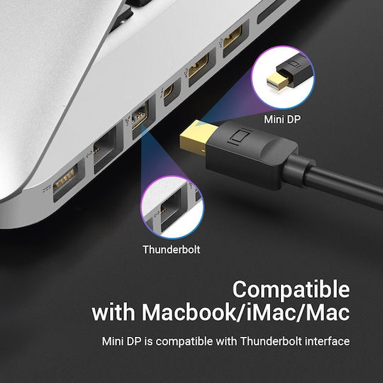 Vention Cable mini DisplayPort male - HDMI male 1.5m Μαύρο (HABBG)