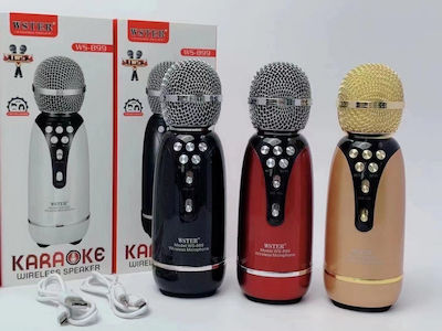 Weisre Ασύρματο Μικρόφωνο Karaoke WS-899 σε Λευκό Χρώμα