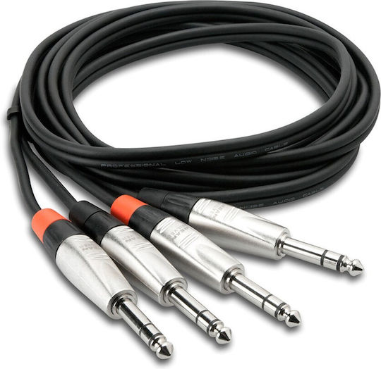 Hosa Cable 2 x 6.3mm male - 2x 6.3mm male 1.5m (HSS-005X2)