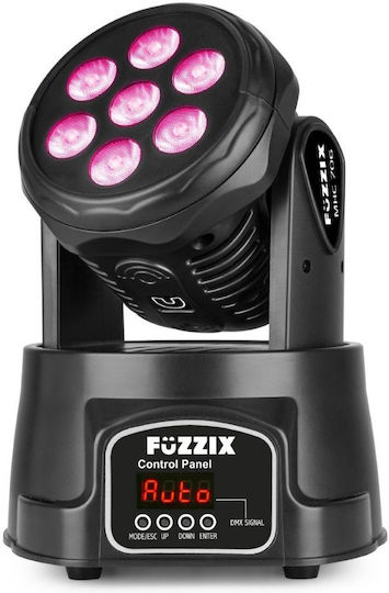 FuZZIX Φωτορυθμικό Wash LED DMX με Ρομποτική Κεφαλή FuZZIX MHC706 RGBW