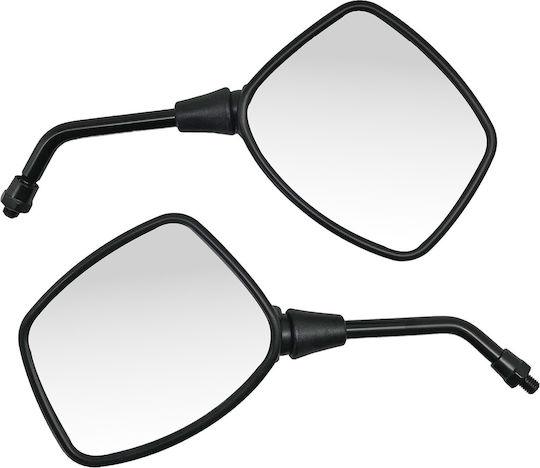 Motorcycle Mirrors Black 2pcs