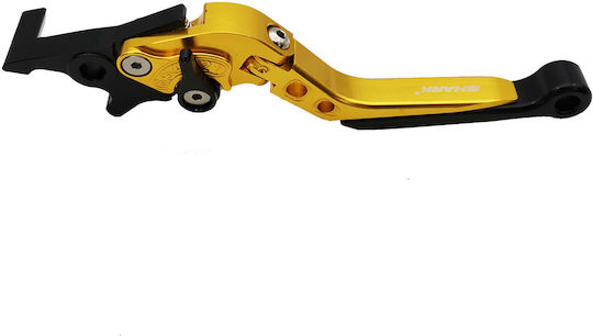 Shark Racing Adjustable Motorcycle Brake Lever for Yamaha Crypton-X135 Yellow