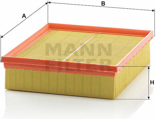 Mann Filter Φίλτρο Αέρα Αυτοκινήτου για Land Rover Defender / Discovery / Freelander / Range Rover