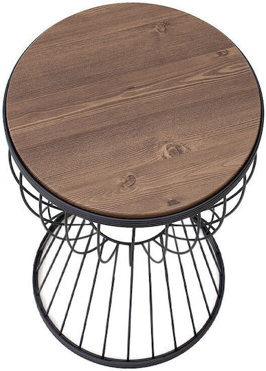 Side Table Aldora Black Brown