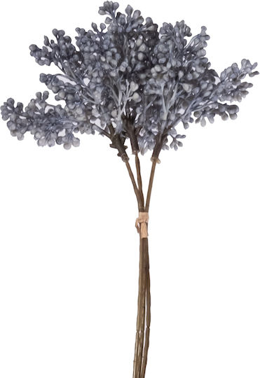 Blumenstrauß aus Häschenwedel Blau 28cm Supergreens