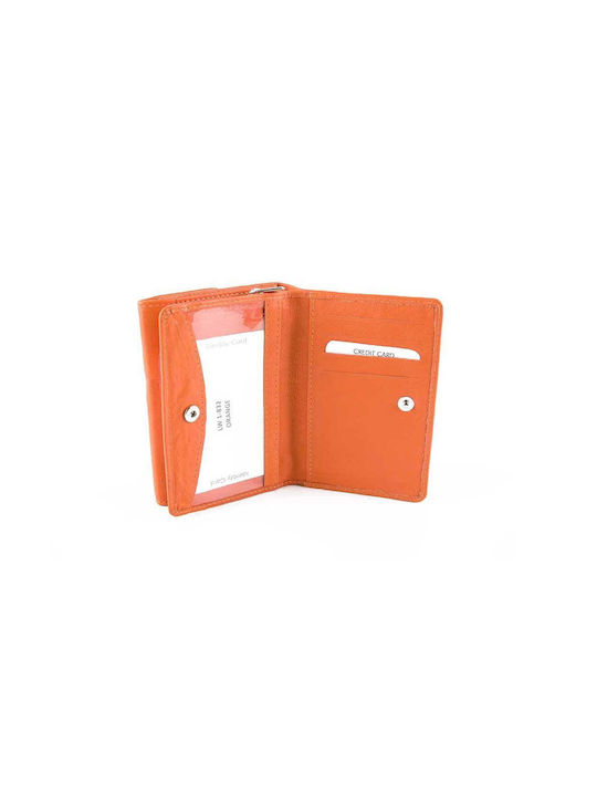 Fetiche Leather Small Leather Women's Wallet Orange