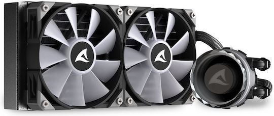 Sharkoon S80 RGB Охлаждане AIO CPU с 2 Вентилатора 120mm